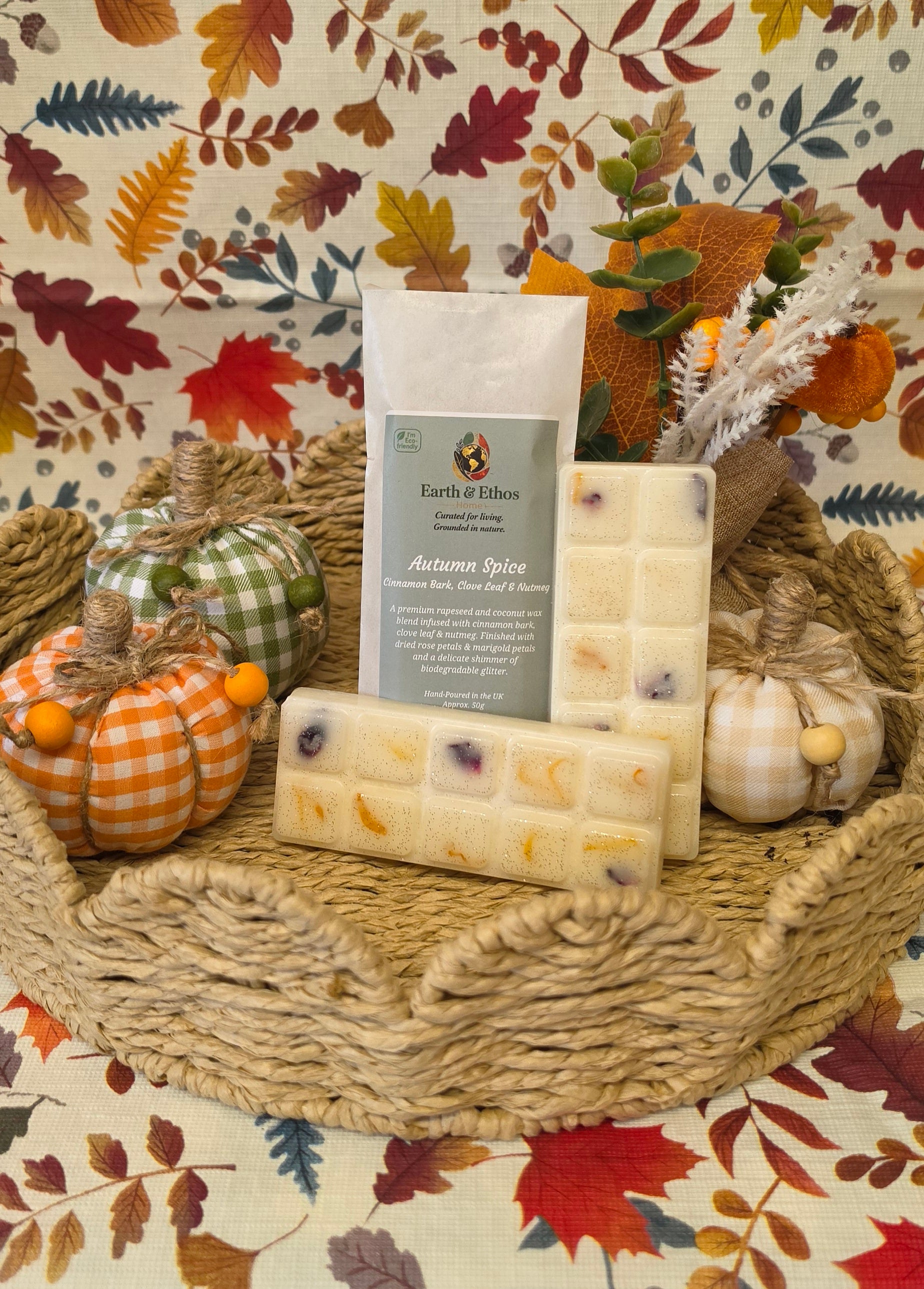 Autumn Spice - Cinnamon Bark, Clove Leaf & Nutmeg Snap Bar Wax Melt - LIMITED EDITION