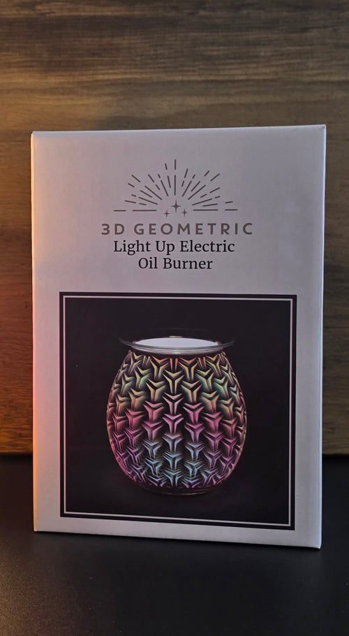 3D Geometric Light Up Electric Wax Melt Warmer