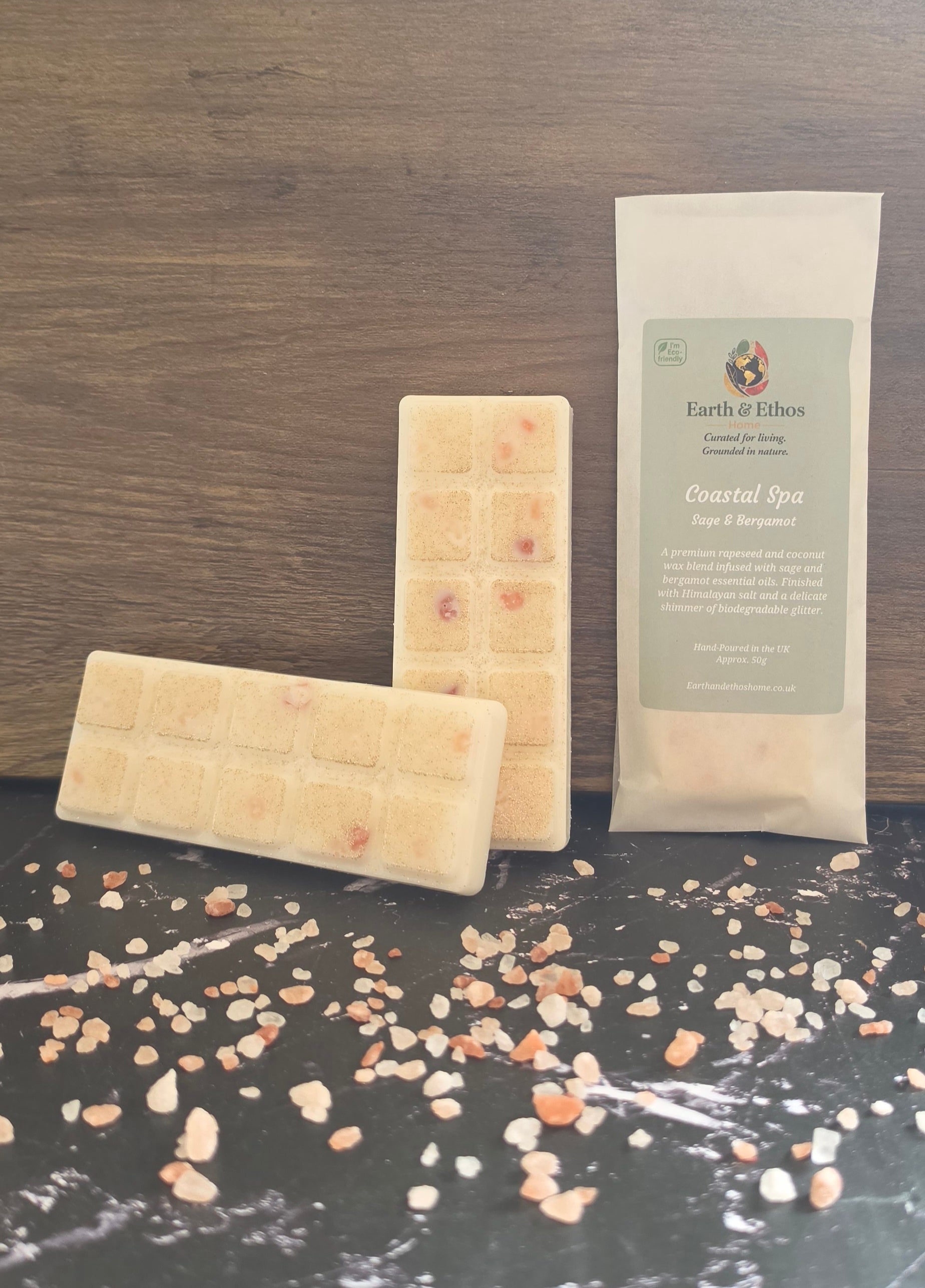 Coastal Spa – Sage & Bergamot Snap Bar Wax Melt