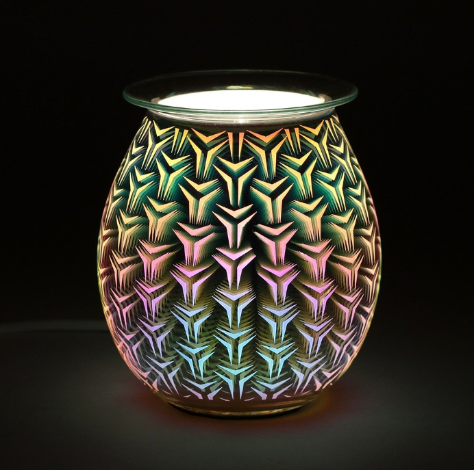 3D Geometric Light Up Electric Wax Melt Warmer